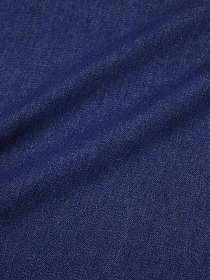 Мерный лоскут (ткань в отрезах) Плотная джинсовая ткань цв.Чернильно-синий, ш.1.5м, хлопок-95%, п/э-5%, 370гр/м.кв