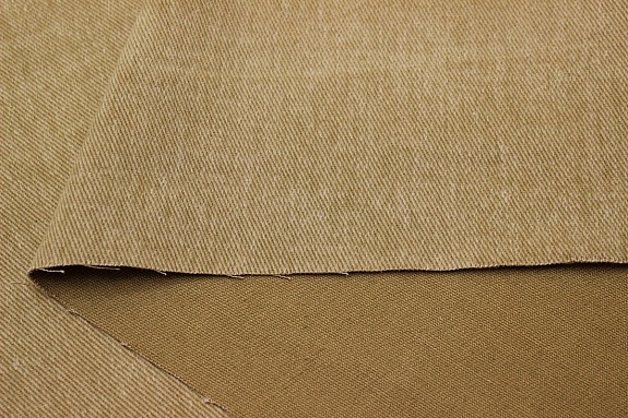 Джинс с ворсом цв.Песочно-коричневый, ш.1.5м, хлопок-100%, 330гр/м.кв