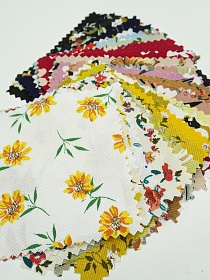 Комплект образцов "Плательная вискоза набивная" №1