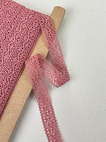 Кружево цв.дымчатая роза, ш.27мм, хлопок-90%, п/э-10%, рис.101/12