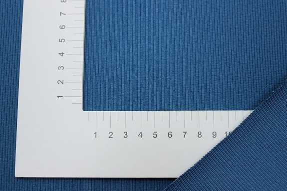 Кашкорсе цв.Петроль, ш.1.2м (0.6м*2 чулок), Пенье, хлопок-95%, лайкра-5%, 450гр/м.кв