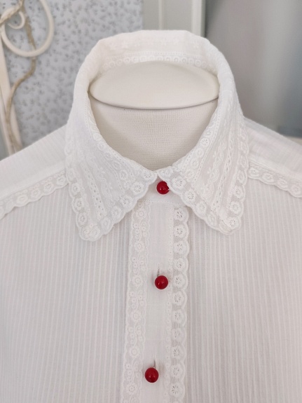 Рубашка из фактурного хлопка "Полоски"