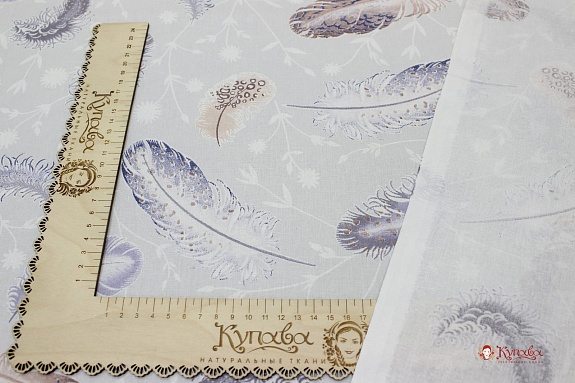 Перкаль "Перья", ш.2.2м, хлопок-100%, 115гр/м.кв