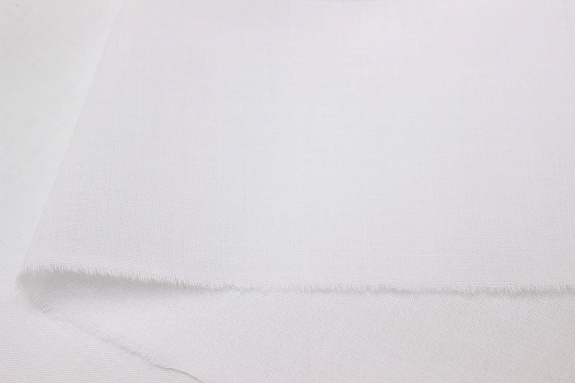 Батист цв.Белый (отбеленный), ш.1.5м, хлопок-100%, 80гр/м.кв#009037