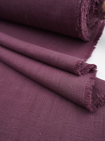 Конопля с хлопком-диагональ цв.Т.лилово-вишневый, СОРТ2, ш.1.4м, конопля-80%, хлопок-20%, 246гр/м.кв