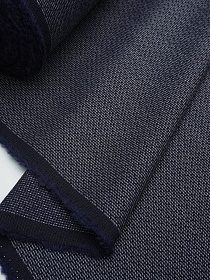 Шерсть костюмная "Мираж" цв.т.чернильно-синий, ш.1.55м, шерсть-100%, 190гр/м.кв