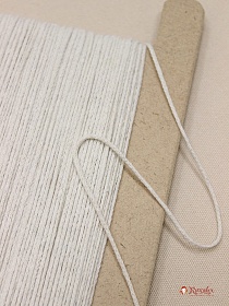 Шнур цв.суровый с оливковым оттенком, 2мм, хлопок-100%