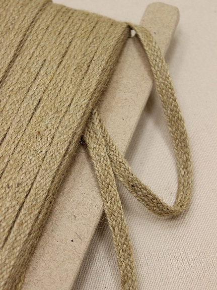 Тесьма плетеная, 11мм, джут-100%