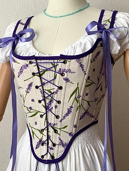 Корсет из полульна "Аромат лаванды"