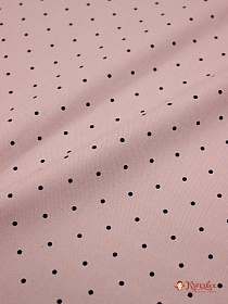 Мерный лоскут Плательный хлопок "Редкий мелкий горох на бледном серо-лиловом", ш.1.5м, хлопок-100%, 115гр/м.кв