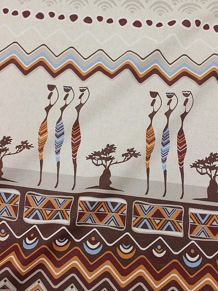 Полулен "Кения" (на суровом), ш.1.5м, лен-30%, хлопок-70%, 140гр/м.кв