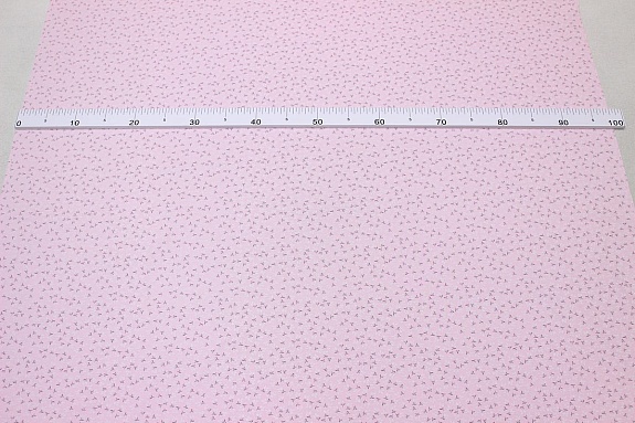 Трикотаж Кулир.гладь "Цветочные искорки" цв.розовый, ш.1.96м (0,98м*2), Карде, хл-100%, 145гр/м.кв