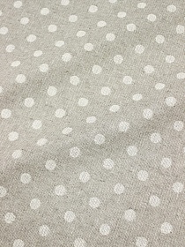 Полульняной жаккард "Горох" цв.суровый, ш.1.65м, лен-83%, хлопок-17%, 310гр/м.кв