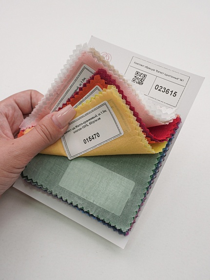 Комплект образцов "Батист однотонный" №1