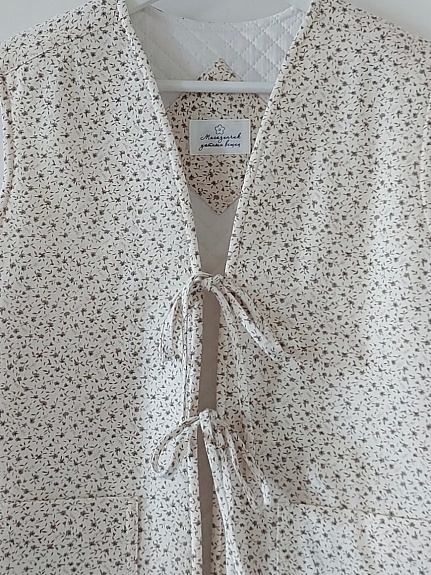 Жилет из теплого хлопка в нежной расцветке "Алессия"