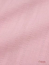 Фактурный хлопок "Рельефные полоски" цв.Пыльная роза, ш.1.42м, хл-100%, 120гр/м.кв