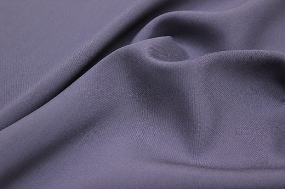 Штапель цв.Темно-серый с фиолетовым оттенком, ш.1.44м, вискоза-100%, 110гр/м.кв