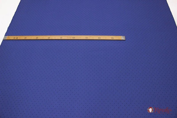 Плательный хлопок "Редкий мелкий горох на темно-синем", ш.1.45м, хлопок-100%, 115гр/м.кв