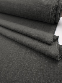 Крапива Рами (Ramie)-диагональ, цв.Темный графитово-зеленый, ш.1.35м, крапива-100%, 240гр/м.кв