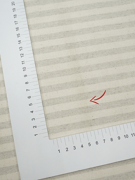 Хлопколен пестротканый "Полоска" цв.серый/суровый, ш.1.5м, лен-20%, хлопок-80%, 150гр/м.кв