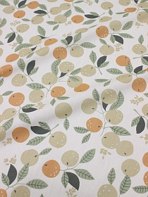 Сатин "Веточки абрикоса", (комп), ш.2.35м, хлопок-100%, 120гр/м.кв