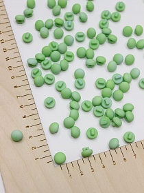 Брак(цена снижена) Пуговица "Грибок" пластмасса, цв.мятно-салатовый, 10мм