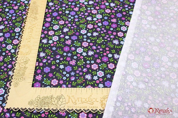 Плательный хлопок с микр.начесом "Полевой микс", ш.1.5м, хлопок-100%,180гр/м.кв