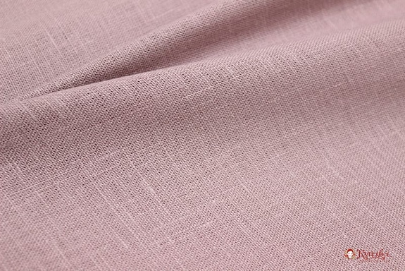 Лен костюмный цв.Розово-сиреневый флер, ш.1.5м, лен-100%, 190гр/м.кв