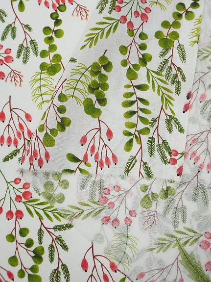 Перкаль "Лесные музыканты", ш.1.5м, хлопок-100%, 100гр/м.кв