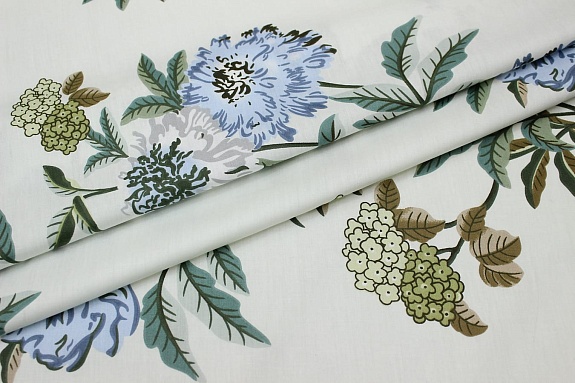 Сатин Soft "Россана - крупные цветы", (комп), ш.2.28м, хлопок-100%, 110гр/м.кв