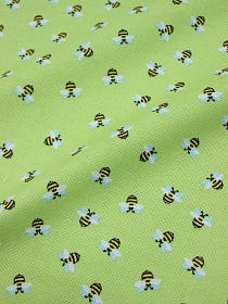 Рогожка "Маленькие пчелки", ш.1.5м, хлопок-100%, 170гр/м.кв
