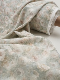 Хлопок Персик "Акварельная мечта", ш.2.5м, хлопок-100%, 130гр/м.кв