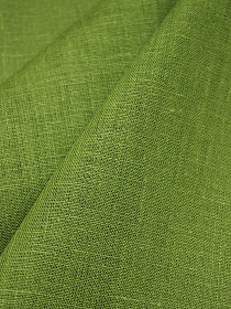 Лен костюмный с умягчением цв.Темная весенняя зелень, СОРТ2, ш.1.45м, лен-100%, 190гр/м.кв