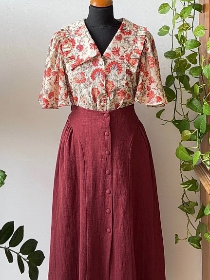 Блуза из шитья "Волшебная роспись"