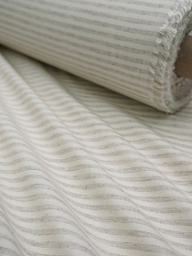 Полульняной перкаль постельный "Полоска (0,5см*0,5см)" цв.суровый, (комп), ш.2.2м, лен-20%, хлопок-80%, 120гр/м.кв