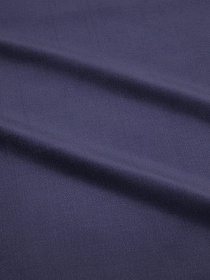 Бархат цв.Чернильно-фиолетовый флер, СОРТ2, ш.1.45м, хлопок-90%, лайкра-5%, п/э-5%, 280гр/м.кв