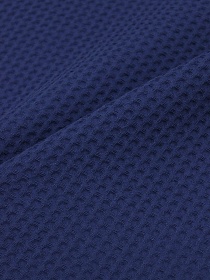 Вафельное премиум-полотно "Italy" цв.Темно-синий-2, ш.1.5м, хлопок-100%, 240гр/м.кв