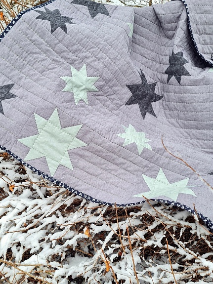 Лоскутное одеяло из вареного хлопка и сатина