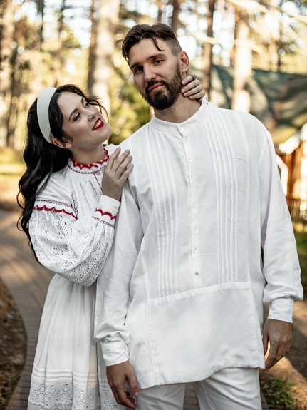 Свадебные наряды из Льна с вискозой