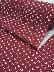 Перкаль "Подкова" цв.бордовый, ГОСТ, ш.1.5м, хлопок-100%, 120гр/м.кв