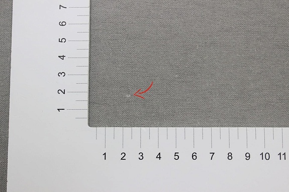 Теплый хлопок "Луговая ромашка" цв.серый, СОРТ2, ш.1.50м, хлопок-100%, 160гр/м.кв