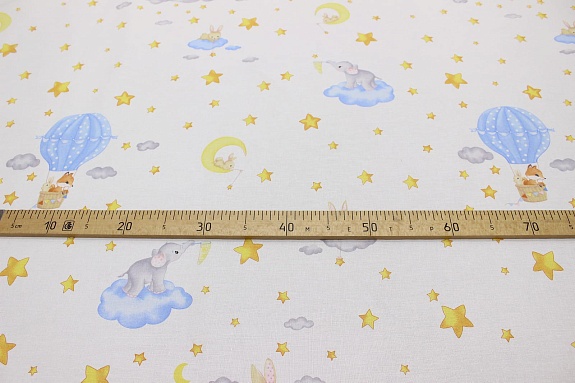 Бязь "Мамина сказка", (комп), ш.1.5м,  хлопок-100 %, 120гр/м.кв