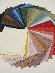 Комплект образцов "Лен 100% однотонный с эф.мятости" №1