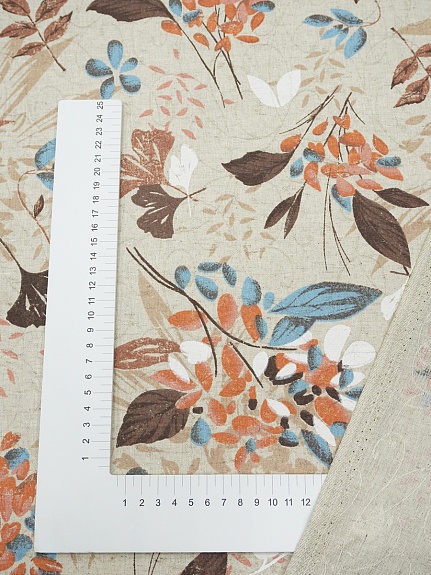 Полулен поэма "Сады Вероны" (на суровом), ш.1.5м, лен-30%, хлопок-70%, 155гр/м.кв