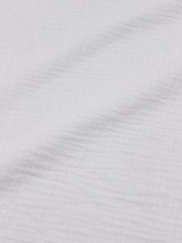 Мерный лоскут Муслин двухслойный с эффектом жатости цв.Белый (отбеленный), ш.1.35м, хлопок-100%, 110гр/м.кв