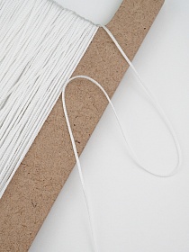 Шнур цв.белый, 1.5мм, п/э-100%