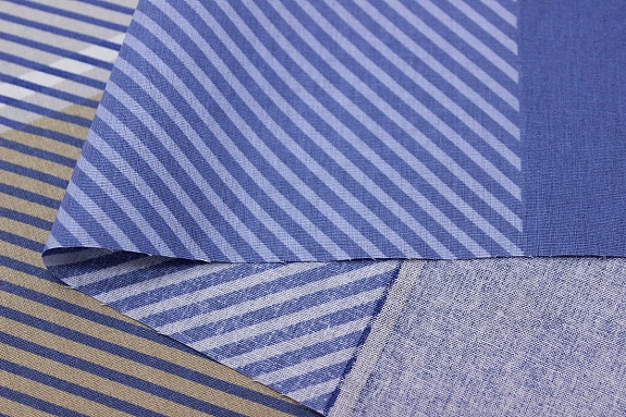 Мерный лоскут (ткань в отрезах) - Поплин "Кристиан - крупные квадраты", (комп), СОРТ2, ш.2.2м