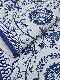 Дорожка "Монталь" цв.синий, ш.0.5м, хлопок-100%, 228гр/м.кв