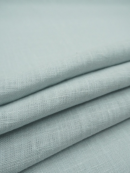 Лен костюмный с эффектом мятости цв.Светлый серо-голубой, ш.1.45м, лен-100%, 190гр/м.кв