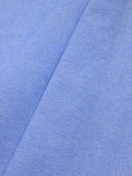 Вареный (стираный) хлопок цв.Ярко-голубой меланж, ш.2.5м, хлопок-100%, 115гр/м.кв